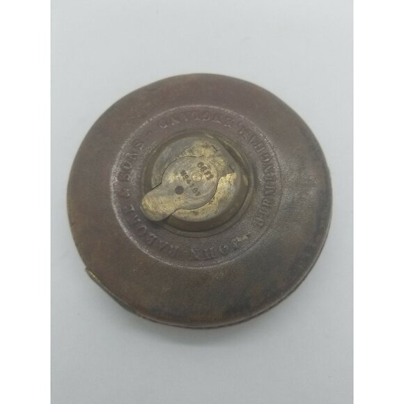 Antique John Rabone & Sons Leather Tape Measure CASE ONLY Birmingham England - Picture 1 of 10